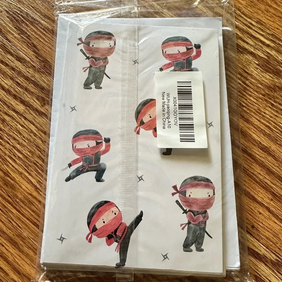 Ninja Birthday Party Invitations - Picture 2 of 2